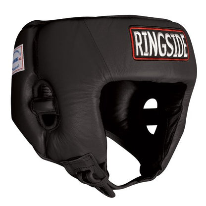 Ringside Competition Boxing Muay Thai MMA Sparring Head Protection Headgear Without Cheeks - color: Black, size: Medium