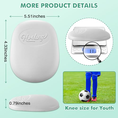 HooLing 4 Pcs Football Knee Pads, Ultra Light Skill Positions,Youth - size: Youth