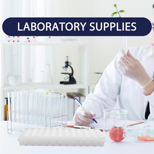 2pcs Double-Sided Test Tube Rack Slots Microcentrifuge Tube Holder Organizer for for Lab Storage and Sampling
