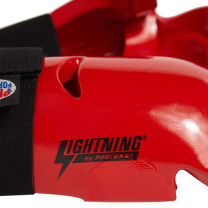 Pro Force Lightning Punches Karate Sparring Gloves - Red - Large