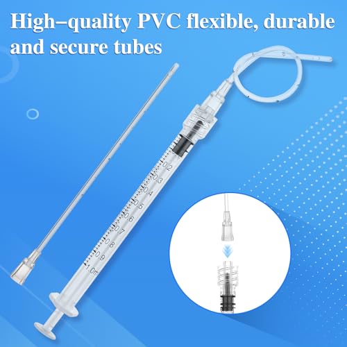30 Pack 1ml Luer Lock Syringe - Syringes for Liquid with Soft Tube - Individually Pcakaged，Scientific Labs and Measuring, Refilling Inks