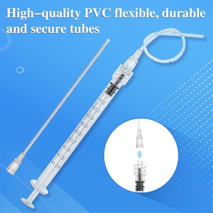 30 Pack 1ml Luer Lock Syringe - Syringes for Liquid with Soft Tube - Individually Pcakaged，Scientific Labs and Measuring, Refilling Inks