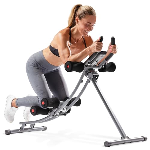 Sunny Health & Fitness Ab machine Ab Workout Machine Adjustable Ab Trainer - color: Silver