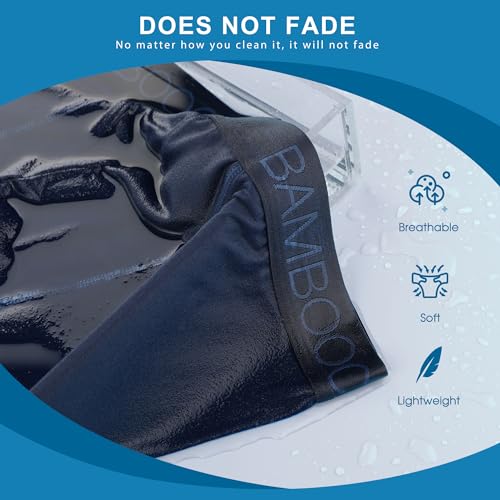 BAMBOO COOL Ultra Soft Mens Underwear Boxer Briefs Multi-pack - color: 2blue/1purple/1gray/2black（6 Pack）, size: 3X-Large