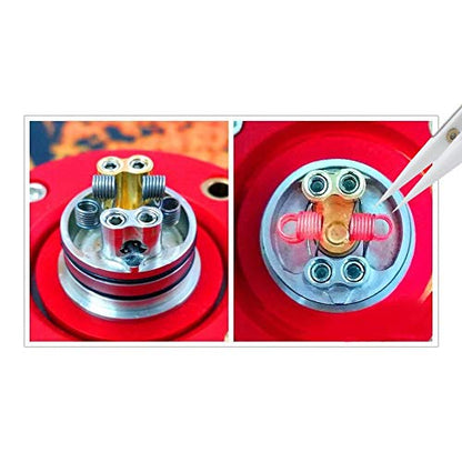 FLYINGSEA Stainless Steel Ceramic Tweezers, Antimagnetic, High Temperature Resistant, Non-Conductive, 3000 Degrees