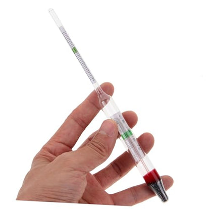 MAGICLULU 1set Aquarium Hydrometer Testing Tool Accurate Densitometer for Fish Tank with Measuring Cylinder Essential for Seawater Monitoring