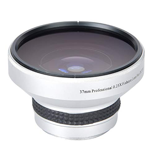 Camera Lens, 37mm 0.25X Super Fisheye Lens Additional Lenses Optical Glass Camera Photography Lens for 37mm Caliber Camera Lenses