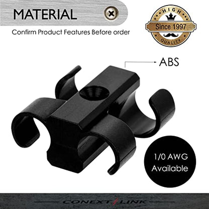 CCD0-4 Dual Cable Clip Clamp Fastening Wire Management 4 Pack (Dual 1/0 Gauge) - size: Dual 1/0 Gauge