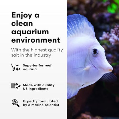 Brightwell Aquatics - NeoMarine Marine Salt Blend for Reef Aquarium - Fish Tank Starter Aquarium Salt - Aquarium Water Treatments, 16-GAL - size: 50-GAL