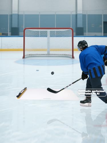 kasifei – 24'' x 48'' Hockey Shooting Pad with Rebounder, Professional Hockey Training Equipment
