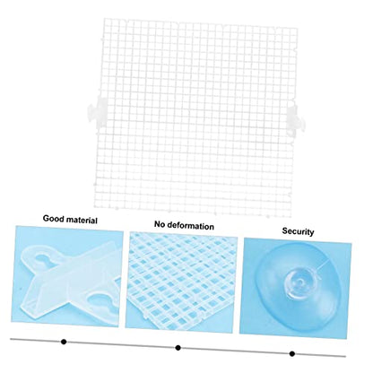 Kisangel 8pcs Aquarium Panel Fish Tank Divider for Breeding and Segregation Prevent Aggressive Fish from Harassing Fry Easy to Install Cups