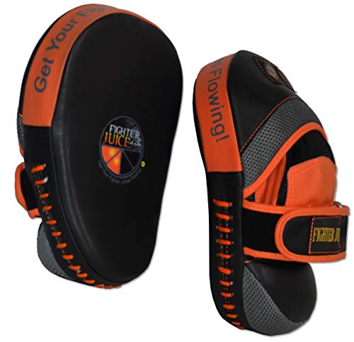 FightersJuice MMA Boxing Muay Thai Curved Pro Punch Mitt