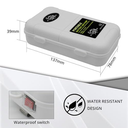 Small Aerator for Fish 6 Gallons/19GPH-35GPH,Aerator for Bait Bucket,Adjustable USB Air Pump,Quiet Voice,with Car Cigarette Lighter, Suitable for Tropical Fish Enthusiasts and Fishing Enthusiasts
