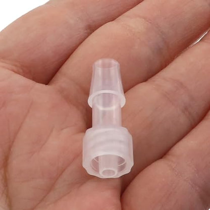 15PCS 1/4 inch PP Luer Fitting Butt Hose Connector PP Hose Barb Adapter For Lab Biochemistry Analytical Instruments Food Machinery Aquarium Equipment Male/Female