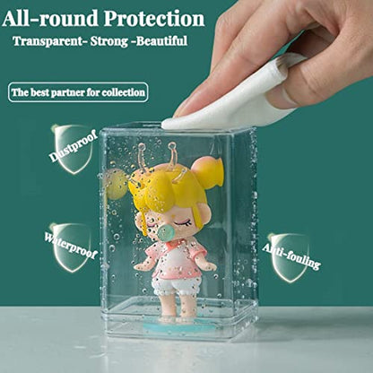 Acrylic Box Clear Display Box with Lid Small Storage Square Cube Jewelry Storage Candy Box Wedding Party Favor Boxes - size: 3.8 x 2.6 x 2.2 Inch