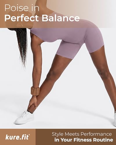 Pilates Wrist & Ankle Weights | Adjustable Weighted Bangles | 1LB/2LB Each - color: Mocha, size: 1 LB