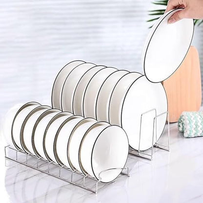 8-Tier Pot Lid Organizer for Cabinet, Stainless Steel Lid Rack Holder, Vertical Pot Lids Organizer for Bakeware Cutting Boards Pans Trays, Kitchen Pantry Cabinet Storage Rack (2PCS-Bowl Rack) - size: 2PCS-Bowl Rack