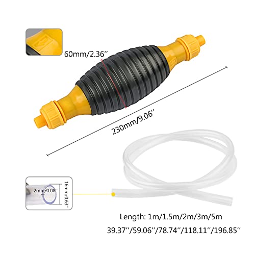 Manual High Car Motorcycle Hand Siphon Water Fish for Oil Petrol Liquid Transfer Tool Unive