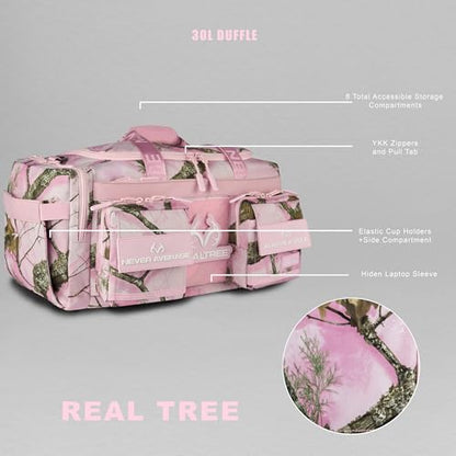 WOLFpak 30L Perfect Duffle Bag - Tactical Gym Bag (APX Flushing Pink) - color: Realtree APX Flushing Pink