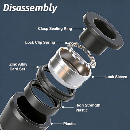 Baomain 8mm Tube OD 4-Way Cross Push to Connect Fittings - Quick Connect Air Line Fittings Connectors for 8mm Outer Diameter Pneumatic Tubing and Air Hose (2-Pack)
