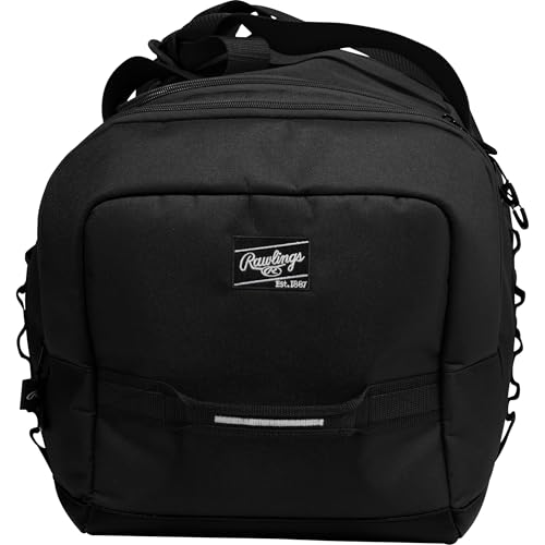 Rawlings Rawlings | Covert2 Duffel Equipment Bag | Baseball/Softball | Multiple Colors - color: Black