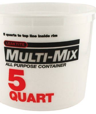 Leaktite Clear 5 qt. Plastic Bucket
