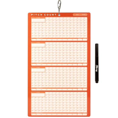 Murray Sporting Goods Baseball Team Colors Dry Erase Coaches Clipboard - style: Orange