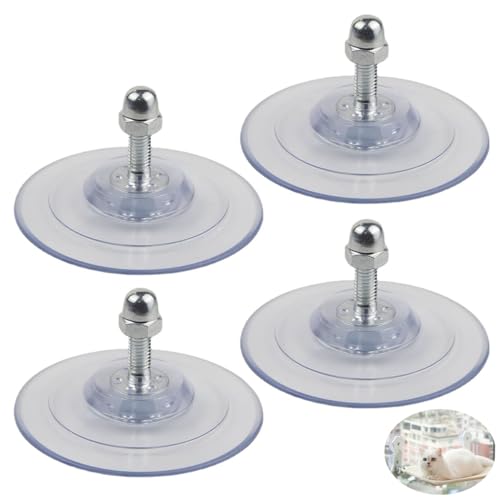 4 Pack Cat Window Perch Suction Cup Replacement with Screws 85mm Sturdy Strong Hanging Holder Suction Cups for Cat Window Perch Cordless Hammock Foldable Cats Bed Seat