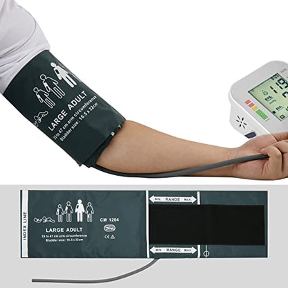Cosmos Blood Pressure Monitor Replacement Cuff with Metal Air Hose Connector for Blood Pressure Monitor and Machine for 33-47 cm Upper Arm Circumference (Large Adult Size) - style: Large Adult size