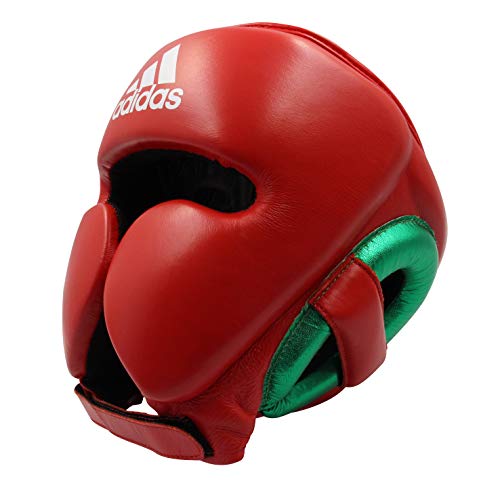 adidas Adistar Pro Boxing Headguard - for Men, Women, Unisex - color: RED/GREEN, size: Large