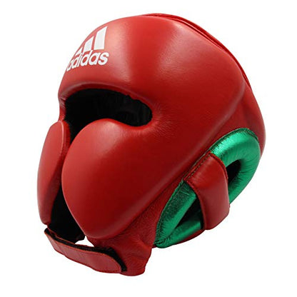 adidas Adistar Pro Boxing Headguard - for Men, Women, Unisex - color: RED/GREEN, size: Medium