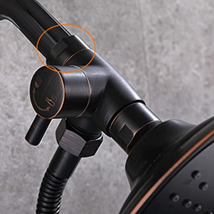 100% Solid Metal Shower Arm Diverter Splitter for Hand Held Showerhead and Fixed Spray Head ∣ G 1/2 3-Way Bathroom Universal Shower System Replacement Part (Oil Rubbed Bronze)