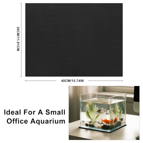 Aquarium Leveling Foam Mat, 6mm Fish Tank Mat for Under Tank, 15.75X11.81inch Waterproof Compressible Neoprene Mat for Turtle Fish Tank