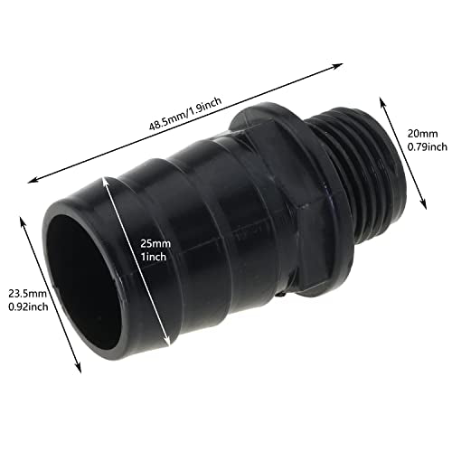 5IN1 Nozzles Kit for Fountain Pump, Aquarium, Fish Tank, Pond, Hydroponics, Statuary Accessories 5 Sizes