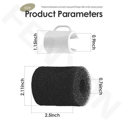 2 Pack 9-100-1018 Pool Cleaner Bag Collar Compatible with Polaris Pool Cleaners Model 180 280 380 480 3900 Bag Collar and Sweep Hose Scrubber Replacement Set