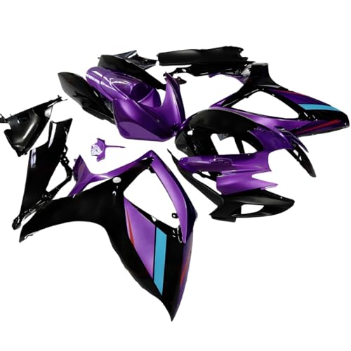 Injection Mold Fairings Kit Fit for Suzuki GSXR600 GSXR750 2006 2007 K6 06 07 ABS Plastics Bodywork Pearl Purple Body Kits - size: Style 28