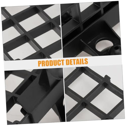 ARTIBETTER Fish Tank Divider Boards 10pcs Plastic Grid Aquarium Isolation Plates Black for Fish Separation and Bottom Filter Mesh in Aquariums