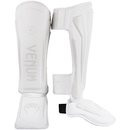 Venum Elite Standup Shin Guards - color: White/Navy Blue, size: Large