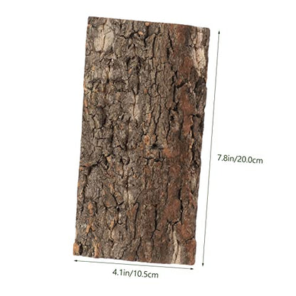 balacoo 6pcs Bark Terrarium Decor Stylish Reptile Background for Aquarium Tank Easy Placement for Reptiles Turtles Hamsters