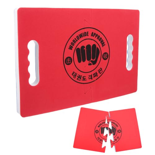 Taekwondo Training Set: Rebreakable Breaking Board & Kick Target Pad - color: red