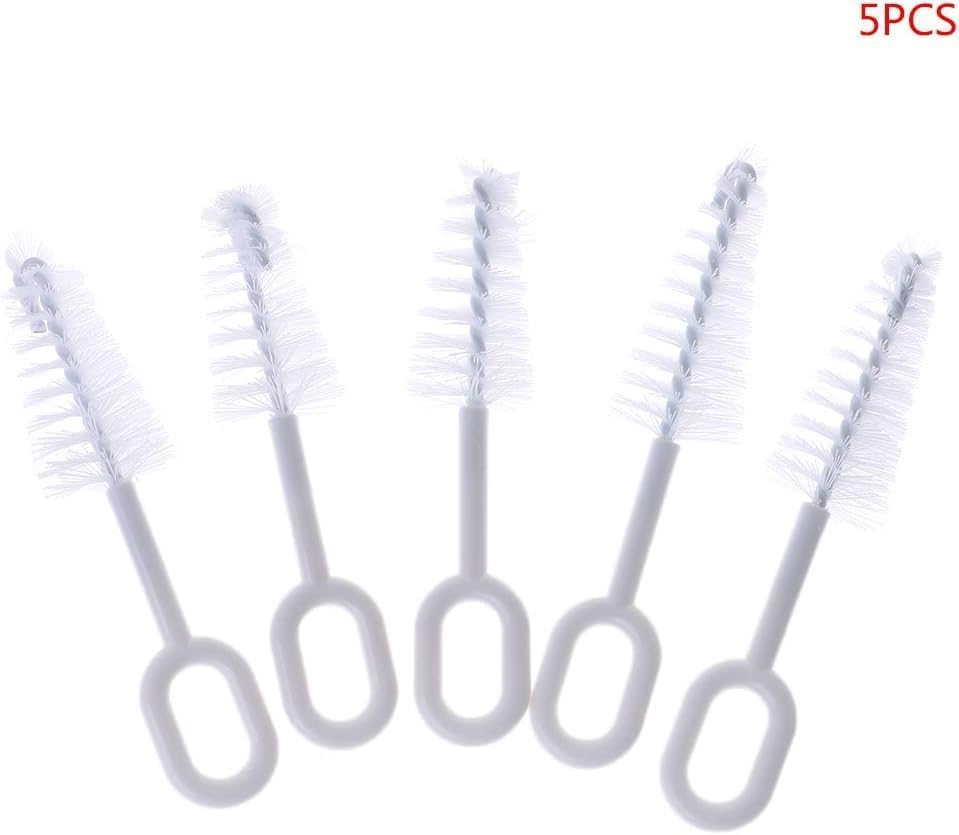 5 Pcs White Cleaning Set,Cleaning Tools Professional Bristle High Accessories, for Mom Kit Travel Essential Convenience kit