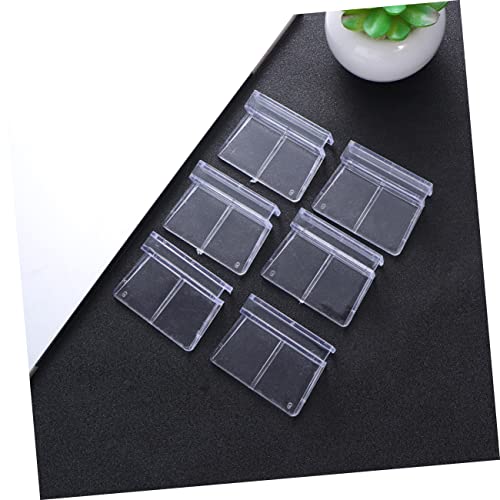 Happyyami 10pcs Acrylic Fish Tank Cover Holder Support Bracket Practical Aquarium Rack for Tanks