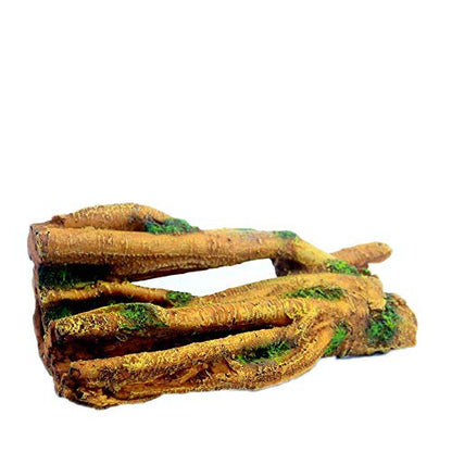 SLOCME Aquarium Resin Tree Trunk Ornament - Fish Tank Wood House Decor, Betta Fish or Other Pets Can Swim Through the Branches