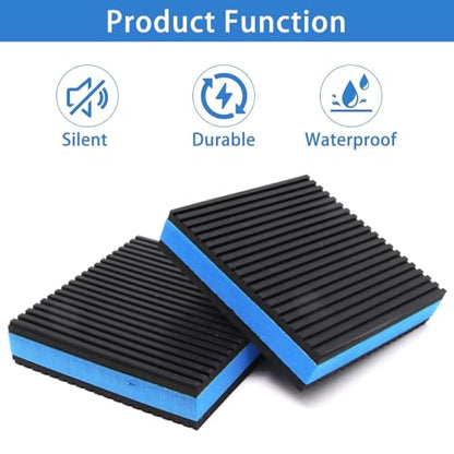 4 Pack 4"x4"x7/8" Rubber Anti Vibration Pads for Washing Machine, Heavy Duty EVA Mechanical Vibration Isolation Pads for Washer, Dryer, Treadmill, Dryer Air Conditioner - size: 4" x 4" x 7/8"