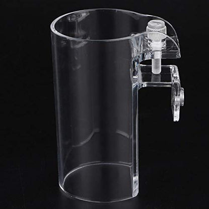 Pssopp Aquarium Fish Feeder, Transparent Acrylic Floating Food Circle Feeding Station