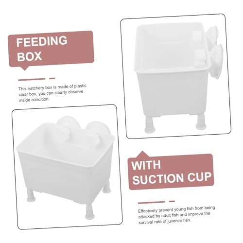 TOYANDONA 1set Fish Breeding Box Small Aquarium Incubator Suction Cups for Fry and Pregnant Fish Isolation Tank for Safe Breeding and High Survival Rates of Juveniles
