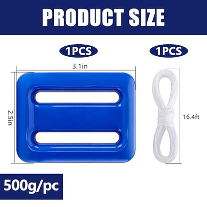 500g Pool Float Anchor Replacement Set, Pool Fountain Float Weight with String, Pools Weight Floating Anchor for Lake Floats Fountains Swimming Areas - color: 500g