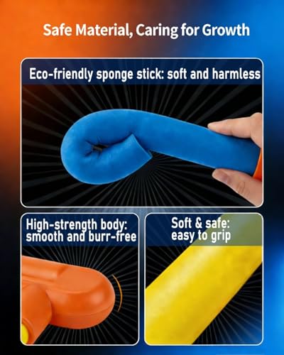 Reflex Challenge Game, Hand Eye Coordination Training Reaction Training Toy, 3 Adjustable Speed Modes, Fun Catch Falling Sticks Game for Kids and Adults