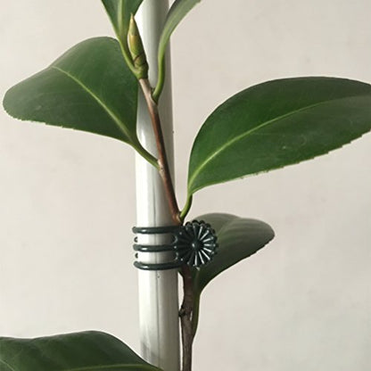 20 Pcs Large and 50 Pcs Small Daisy Orchids Clips Garden Tomato Trellis Clips to Keep Plant Neat and Healthy, Green