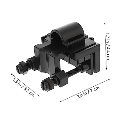 Mikikit Multi-Function Aquarium Clamp Water Clip for Fish Tank Inlet and Outlet Easy Installation Space-Saving Design Black